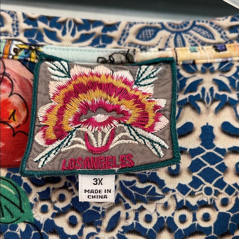 Johnny Was Floral Embroidered Top - Picture 2 of 4